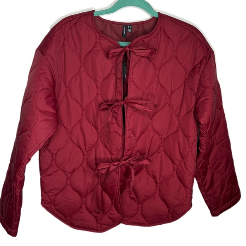 NWT vero moda Quilted Maroon Jacket XS